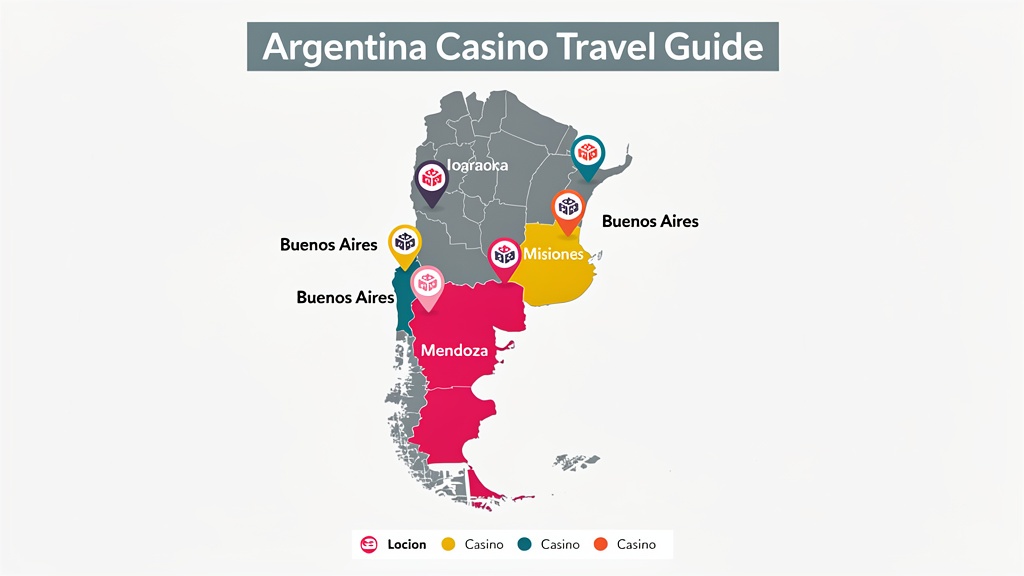 Regulación del juego en Argentina, mapa de provincias